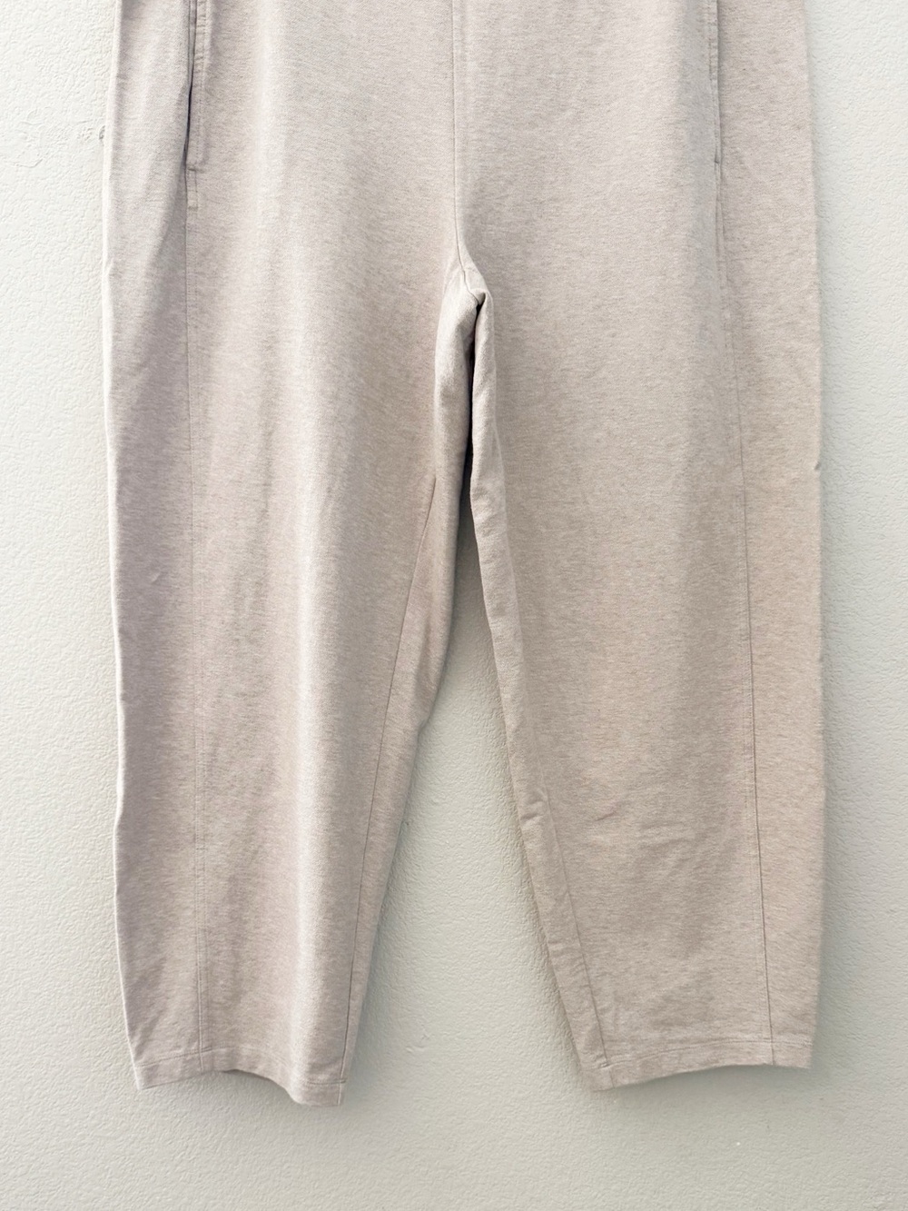 Eileen Fisher Organic Cotton Melange Crepe Lantern Pant XL Tan Minimal Lagenlook - Picture 8 of 12